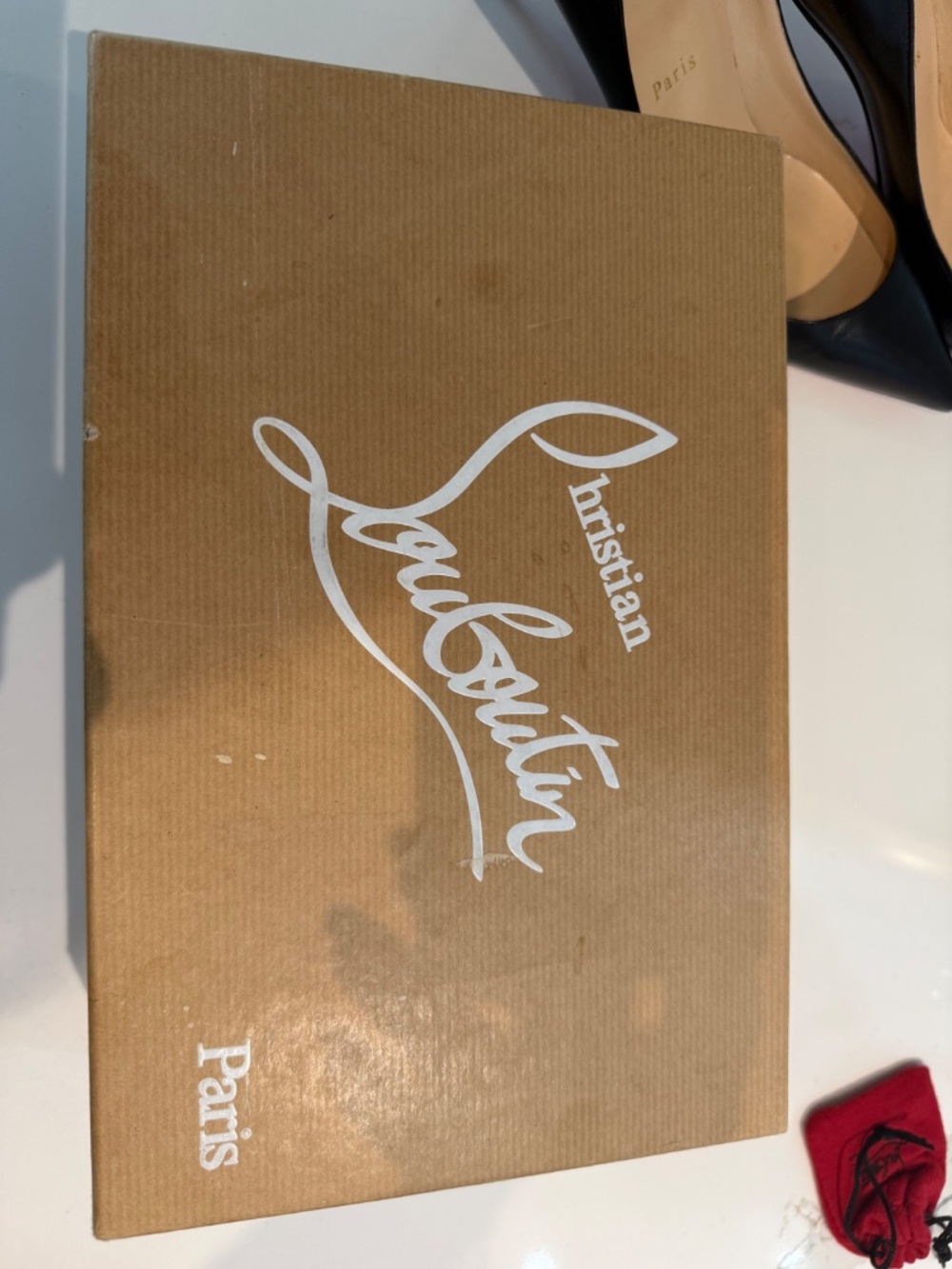 LOUBOUTIN Decolette 554 70 Black pumps size 38.5 - Picture 10 of 11